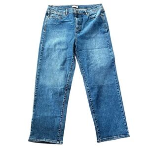 Kensie Straight Leg Jeans – Size 14 – Medium Wash Denim